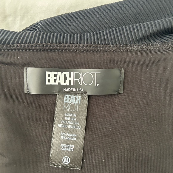 Beach Riot Black Ribbed Bikini Top and Bottom - Picture 5 of 5